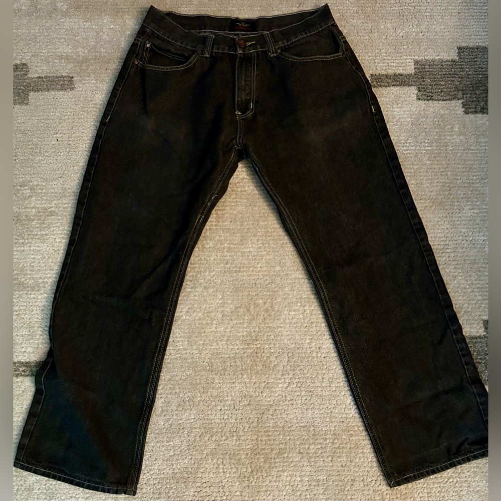 King Maker Mens 36 Blue Denim Jeans  Straight Leg